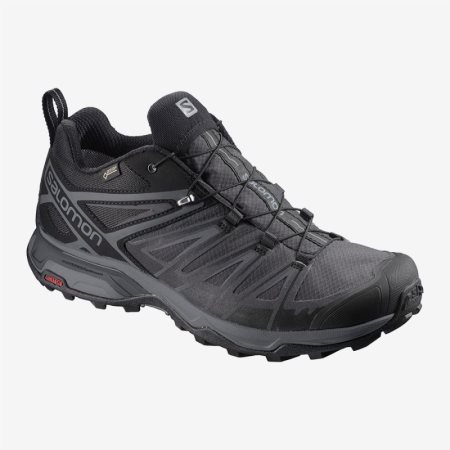 Salomon X ULTRA 3 GTX Mens Hiking Shoes Black UK MKJO